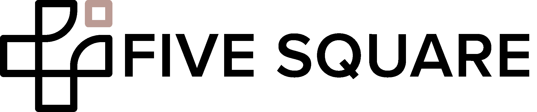 2blkFive Square Logo_Horizontal_dark BG